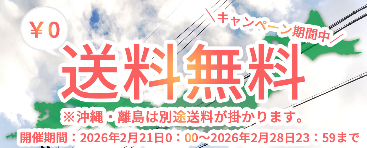 送料無料キャンペーン