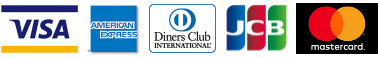 ご利用可能なカード:VISA、Master、JCB、Diners、AMEX